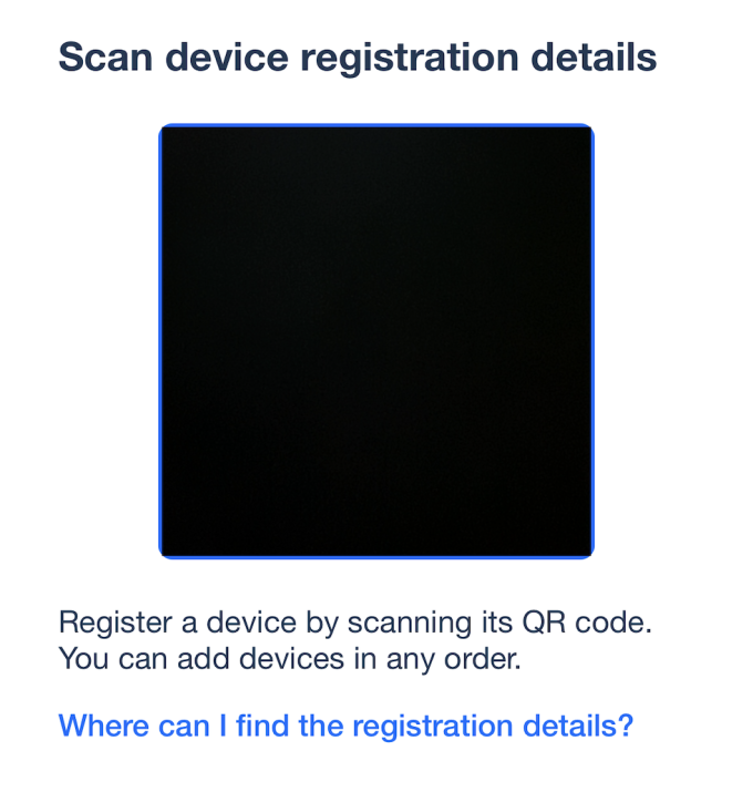 Device registration