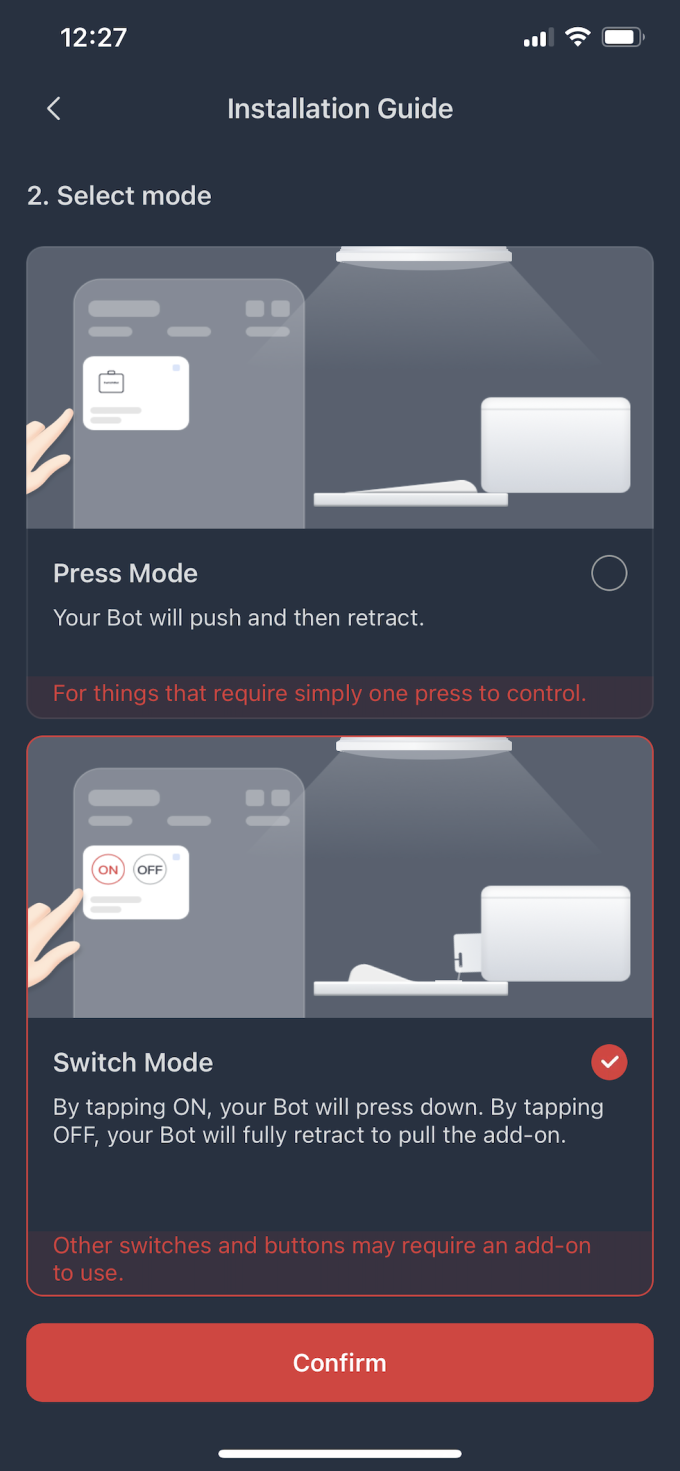 Installing Guide for SwitchBot