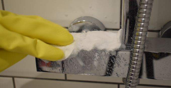 cleaner with cotton wool