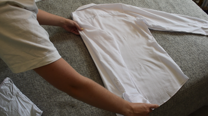 Dress shirt folding