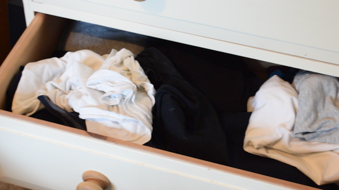 Messy drawer