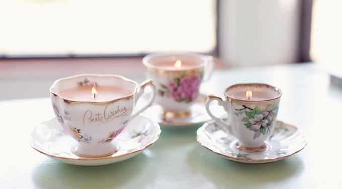 DIY Teacup Candles