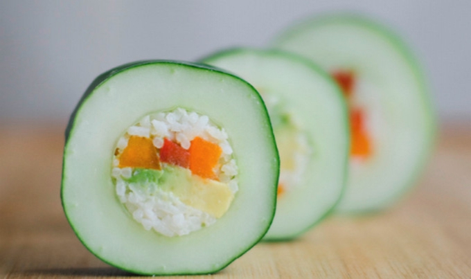 Cucumber Sushi Rolls