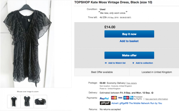 eBay topshop posting