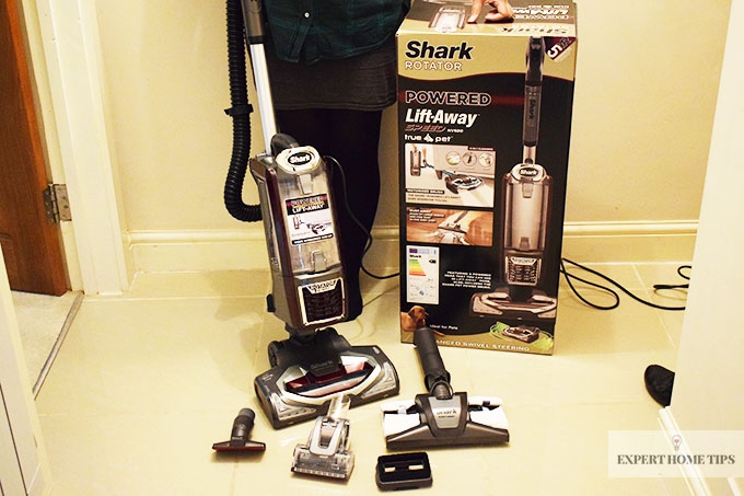 All the contents of the Shark Rotator Lift Away Vacuum cleaner