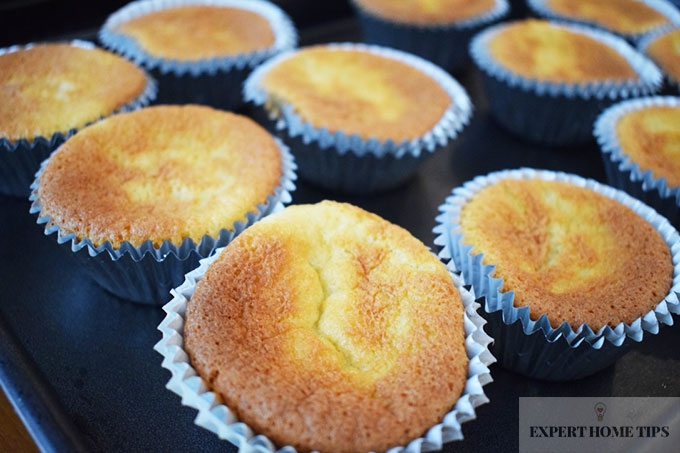 Pumpkin Spice Cupcakes coming out of the oven