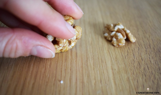 walnuts to buff out wood