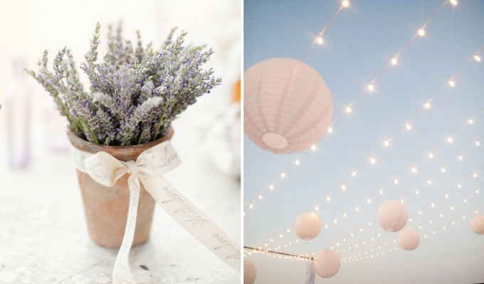 simple, low-cost wedding decor