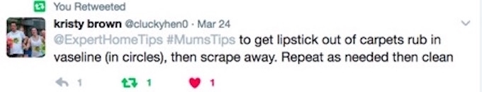 lipstick carpet stains tip