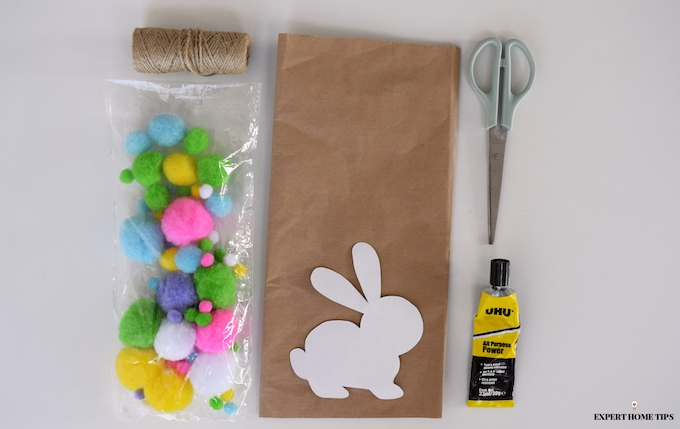 DIY Bunny garland materials