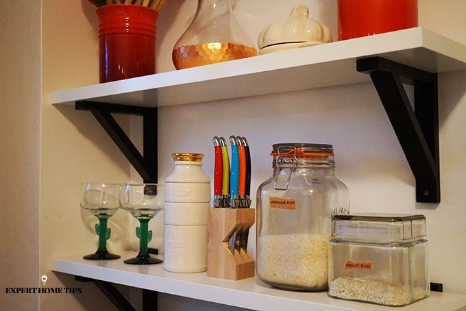 shelves for decluttering