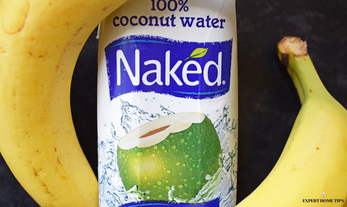 coconut water & bananas