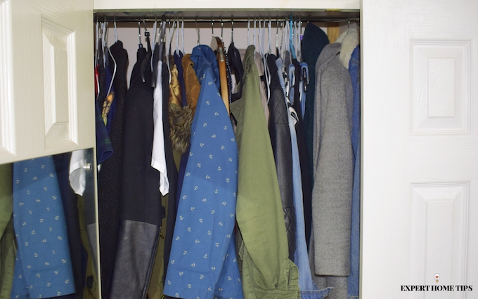 how to hang clothes for wardrobe organisation