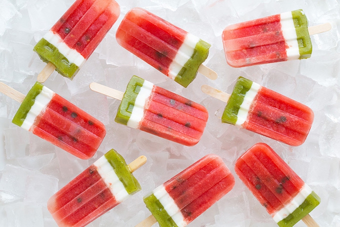 Watermelon ice pop recipe