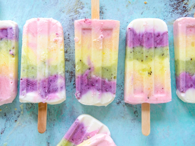 rainbow froyo popsicle recipe