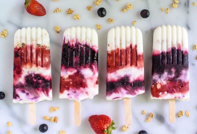 Healthy yoghurt ice lolly recipe