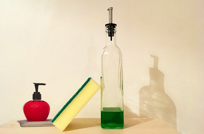 the easiest way to clean a kitchen sponge