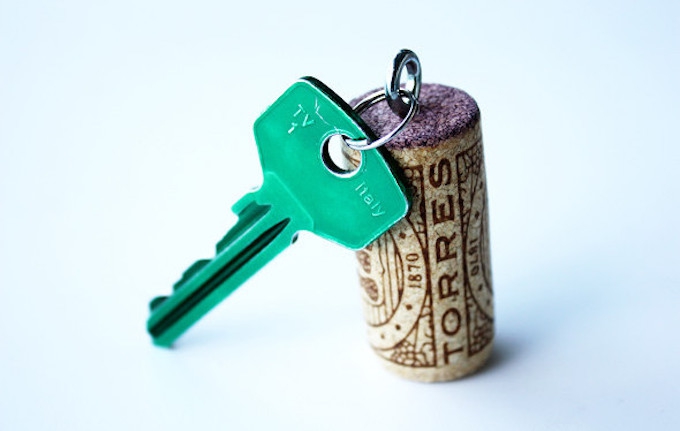 DIY CORK KEYRING