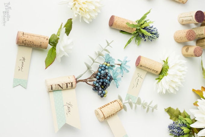 WINE CORK PLACE CARDS