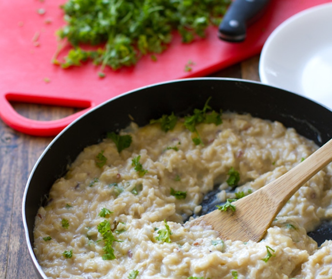 Creamy cauliflower sauce for rice