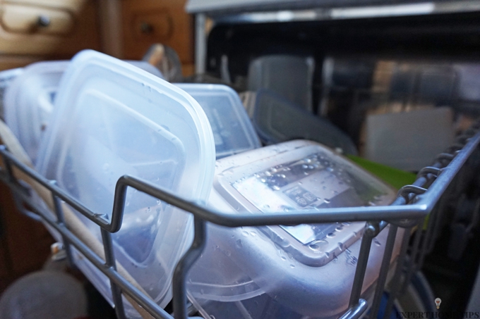 don't put plastic in the dishwasher