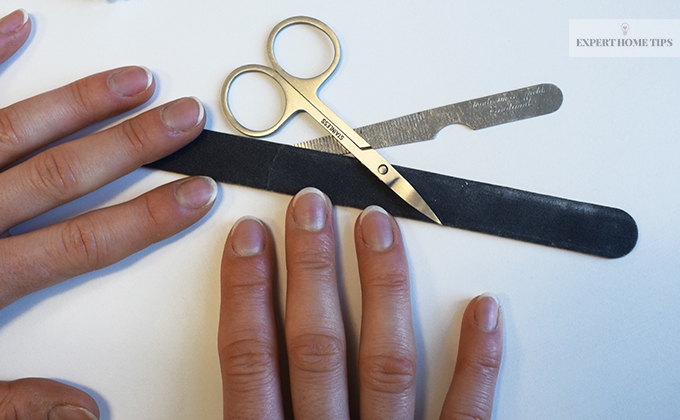 use soap to keep nails clean