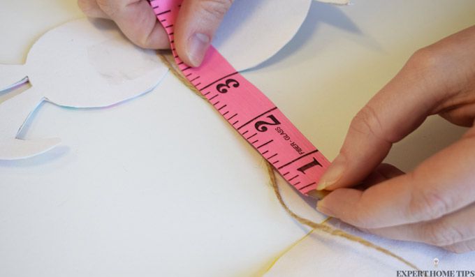 measuring tape easter bunting