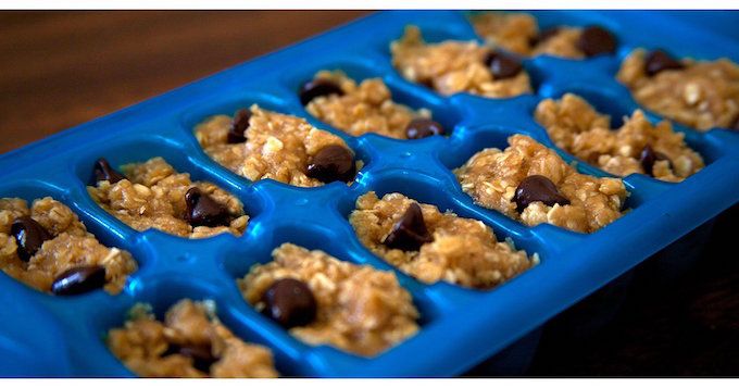 cookie dough ice cubes baking hack