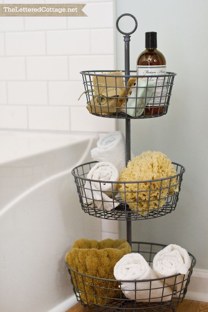 tiered storage baskets