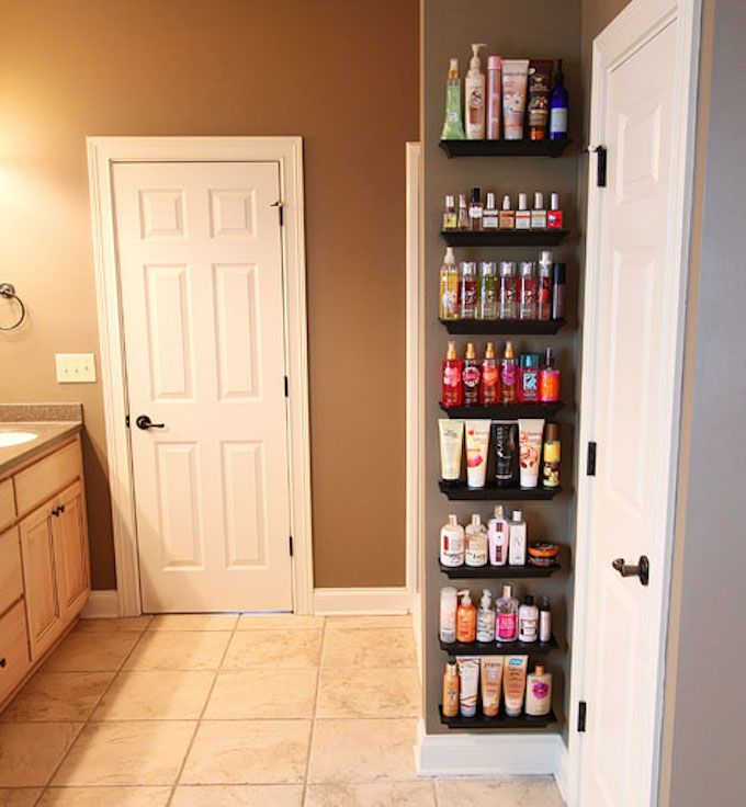 bathroom storage shelves