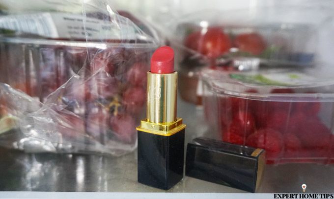 lipstick in fridge