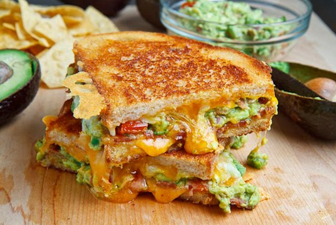 Bacon Guacamole Cheese Sandwich