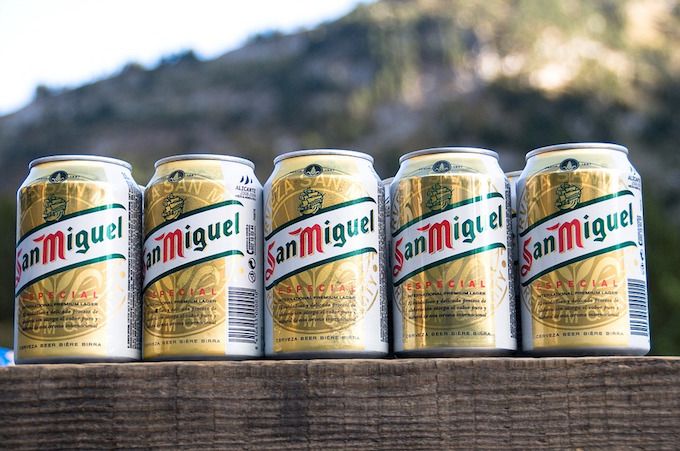 beer can san miguel