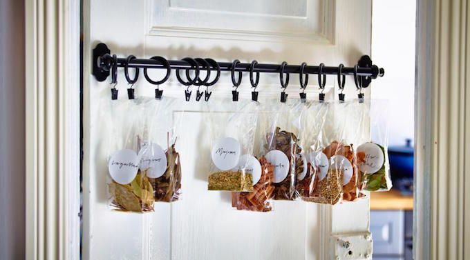 spices bags storage