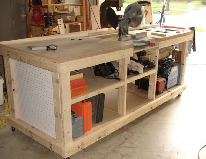 workshop bench diy