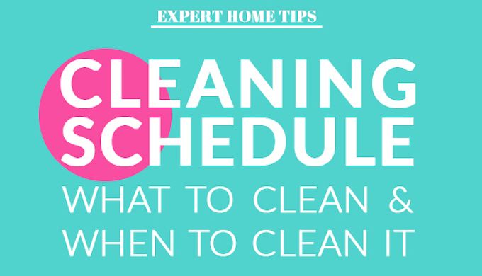 cleaning schedule