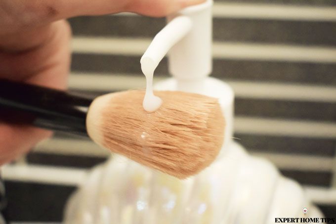 soap on brush