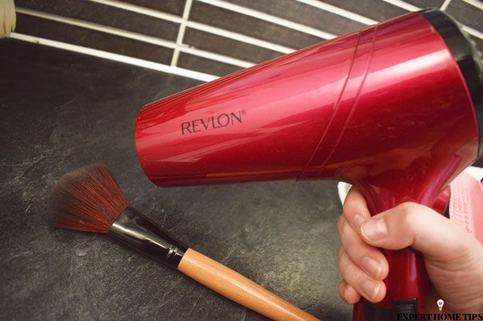 Blow dry your brushes