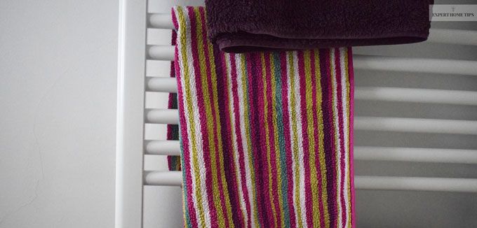 striped bath mat