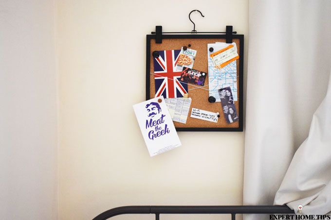 noticeboard bedroom diy