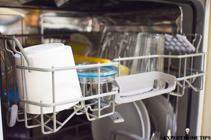 loaded dishwasher