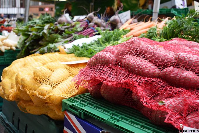 potatoes vegetable stand market