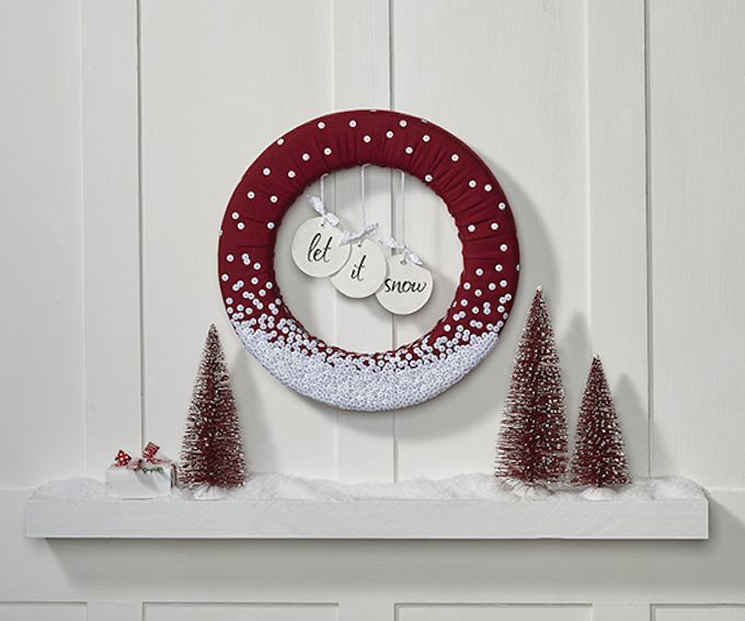 let it snow wreath