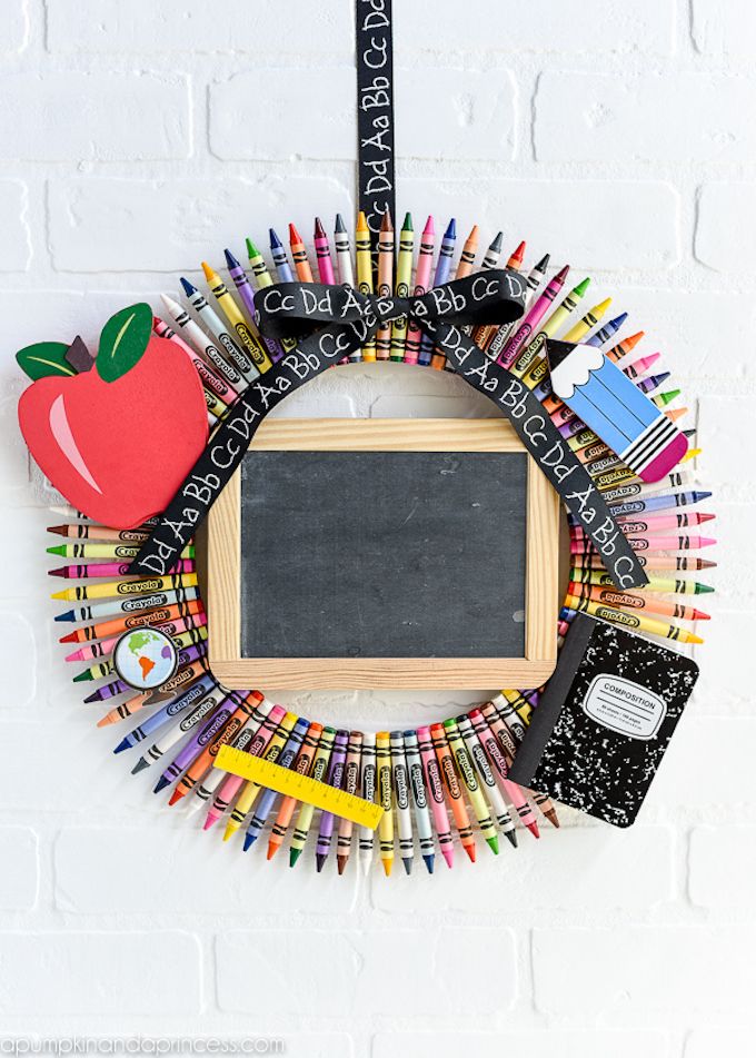 Crayon wreath