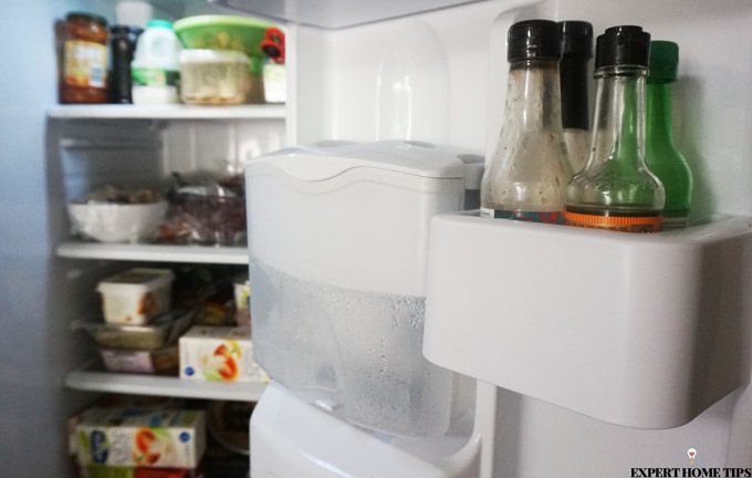 open fridge door