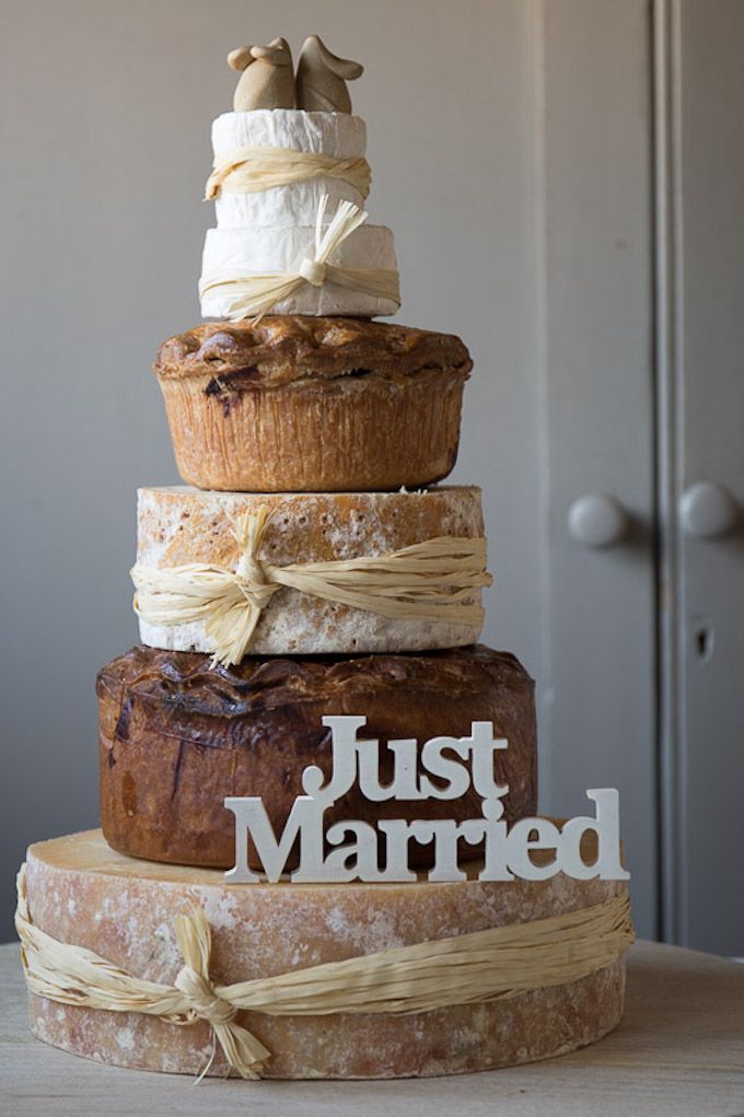 cheese and pork pie wedding cake