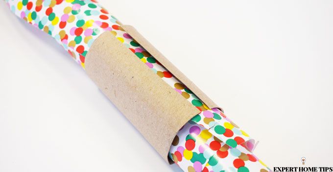 wrapping paper toilet roll tube