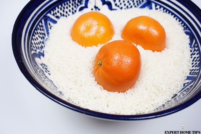 ripening satsuma with rice