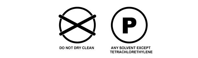 dry cleaning symbols