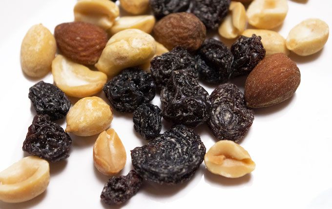 dried fruit and nuts